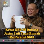 Ketua DPD RI, La Nyalla Mahmud Mattalitti, mendukung Provinsi Jawa Timur dalam penunjukan tuan rumah Konferensi Organisasi Internasional Alumni Al-Azhar (OIAA). Dok: Instagram @dpdri.