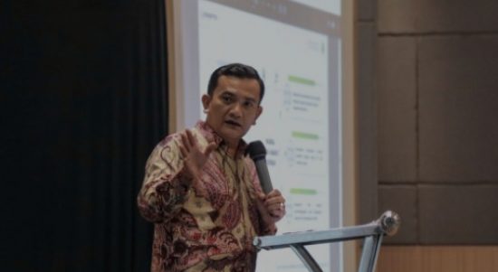 Dedi Supandi menghadiri penutupan Pelatihan Pembinaan Ideologi Pancasila bagi guru yang digelar di Hotel Mercure Bandung City Centre, Kota Bandung, Jumat (21/10/2022). Foto: Disdik Jabar.